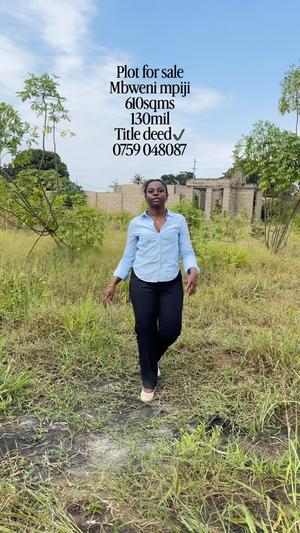 Plot for sale in Mbweni Mpiji, Dar Es Salaam sqm 610