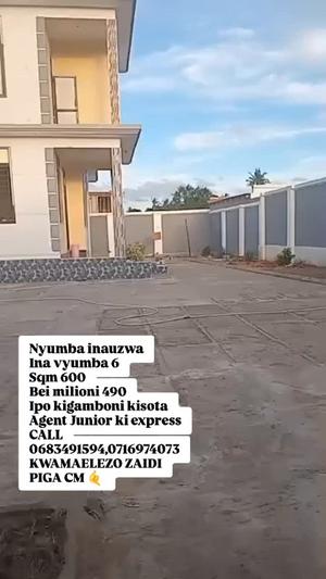 Nyumba ya vyumba 6 inauzwa Kisota, Dar Es Salaam (600 sqm)