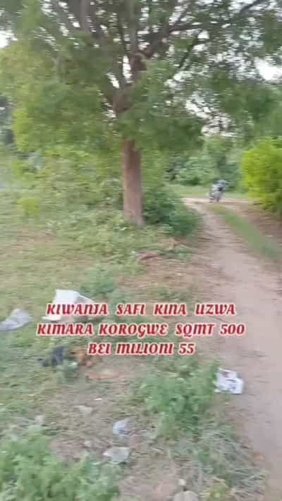Kiwanja kinauzwa Kimara Korogwe, Dar Es Salaam sqm 500