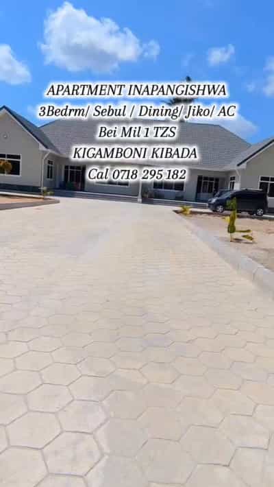 Nyumba ya vyumba vitatu inapangishwa Kigamboni, Dar Es Salaam