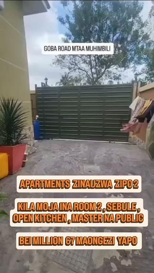 Apartment ya vyumba viwili inauzwa Goba Mtaa Wa Muimbili, Dar Es Salaam