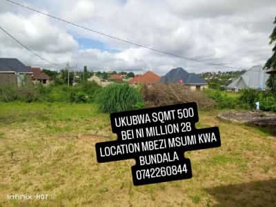 Residential Plot for Sale in Mbezi Msumi, Dar Es Salaam (500 sqm)