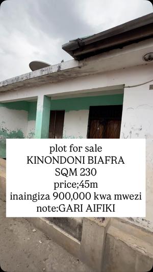 Kiwanja kinauzwa Kinondoni Biafra, Dar Es Salaam (230 sqm) Kiwanja kinauzwa Kinondoni Biafra, Dar Es Salaam (230 sqm)