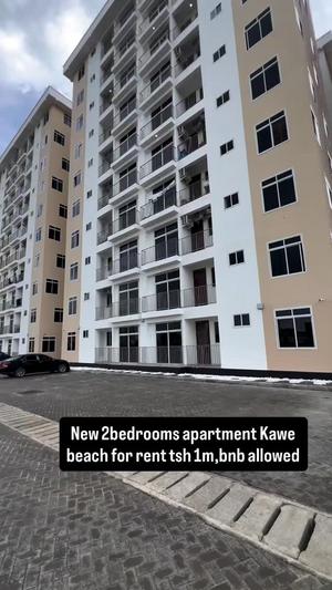 Nyumba/Apartment ya vyumba viwili inapangishwa Kawe Beach, Dar Es Salaam