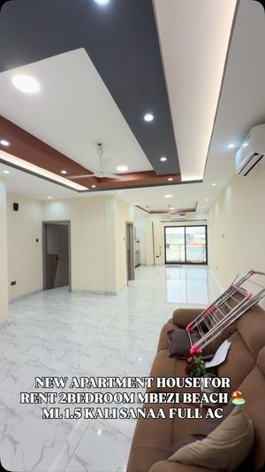 Apartment ya vyumba viwili inapangishwa Mbezi Beach, Dar Es Salaam