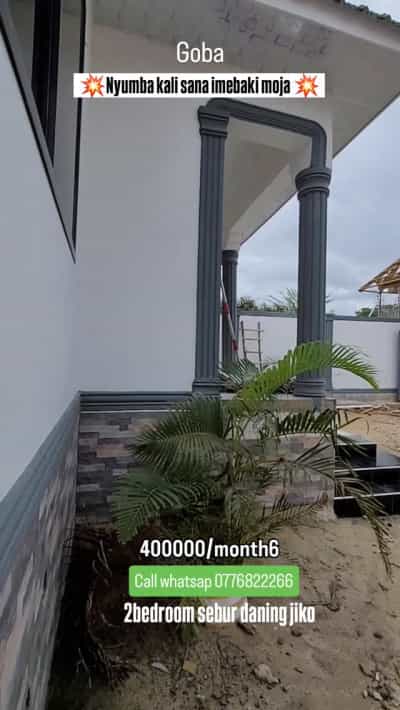 Nyumba ya vyumba viwili inapangishwa Goba Center, Dar Es Salaam