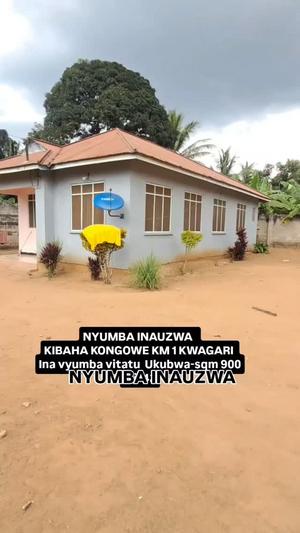 Nyumba ya vyumba vitatu inauzwa Kibaha Kongowe, Pwani (900 sqm)