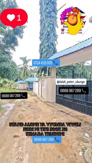 2 Bedrooms House for Rent in Kimara Temboni, Dar Es Salaam 2 Bedrooms House for Rent in Kimara Temboni, Dar Es Salaam