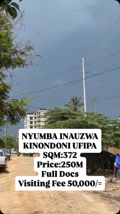 Kiwanja kinauzwa Kinondoni Ufipa, Dar Es Salaam (372 sqm)