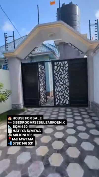 Nyumba ya vyumba vitatu inauzwa Kigamboni – Mji Mwema Kibugumo, Dar Es Salaam (450 sqm) Nyumba ya vyumba vitatu inauzwa Kigamboni – Mji Mwema Kibugumo, Dar Es Salaam (450 sqm)