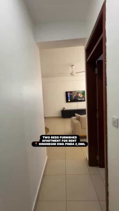 Apartment (Furnished) ya vyumba viwili inapangishwa Kinondoni Kwa Pinda, Dar Es Salaam