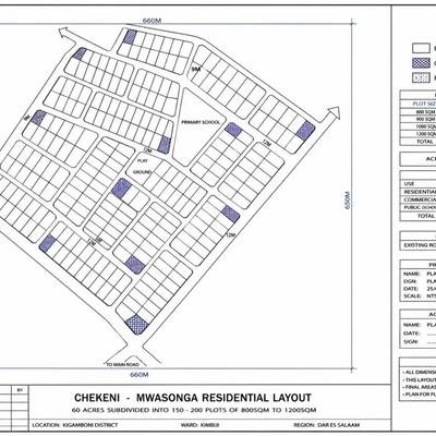 Kiwanja kinauzwa Kigamboni Mwasonga Chekeni, Dar Es Salaam (60 acre) Kiwanja kinauzwa Kigamboni Mwasonga Chekeni, Dar Es Salaam (60 acre)