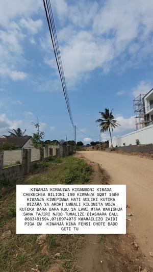 Plot for sale in Kigamboni Kibada Chekechea, Dar Es Salaam sqm 1500 Plot for sale in Kigamboni Kibada Chekechea, Dar Es Salaam sqm 1500