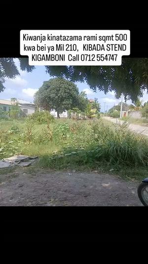 Kiwanja kinauzwa Kibada Stend Kigamboni, Dar Es Salaam sqm 500 Kiwanja kinauzwa Kibada Stend Kigamboni, Dar Es Salaam sqm 500