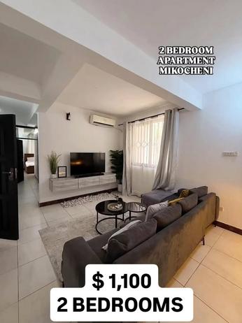 2 Bedrooms Furnished Apartment for Rent in Mikocheni, Dar Es Salaam