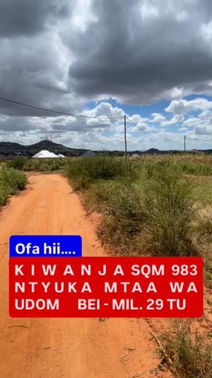 Kiwanja kinauzwa Ntyuka Udom, Dodoma sqm 983