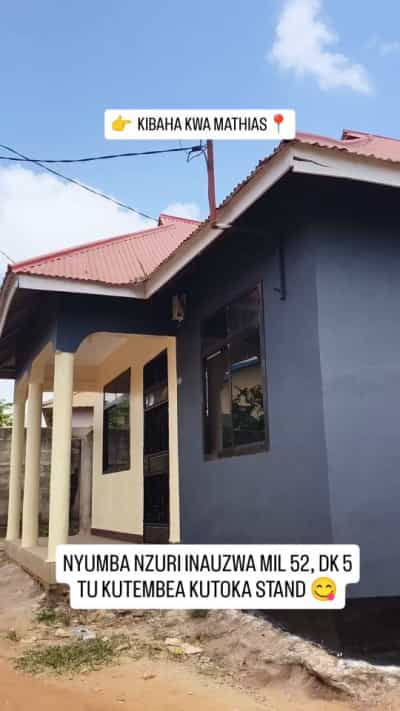 Nyumba ya vyumba vitatu inauzwa Kibaha, Pwani (500 sqm)