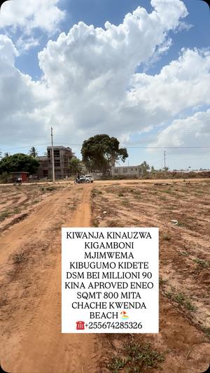 Kiwanja kinauzwa Kigamboni Mjimwema Kibugumo Kidete, Dar Es Salaam (800 sqm) Kiwanja kinauzwa Kigamboni Mjimwema Kibugumo Kidete, Dar Es Salaam (800 sqm)