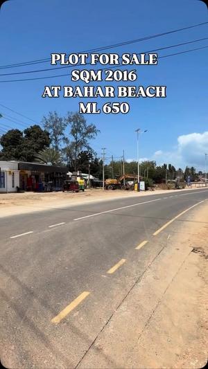 Kiwanja kinauzwa Bahari Beach, Dar Es Salaam (2016 sqm)