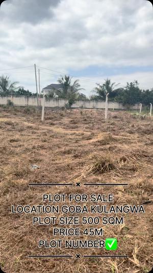 Kiwanja kinauzwa Goba Kulangwa, Dar Es Salaam sqm 400 Kiwanja kinauzwa Goba Kulangwa, Dar Es Salaam sqm 400