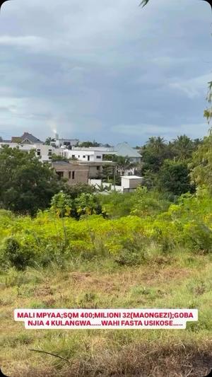 Residential Plot for Sale in Goba, Dar Es Salaam (400 sqm)