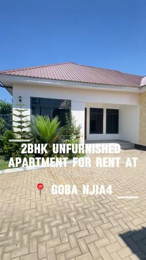 Nyumba/Apartment ya vyumba viwili inapangishwa Goba Njia4 Madale Road, Dar Es Salaam