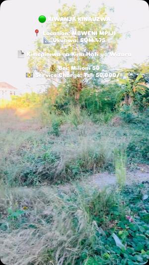 Plot for sale in Mbweni Mpiji, Dar Es Salaam sqm 475 Plot for sale in Mbweni Mpiji, Dar Es Salaam sqm 475