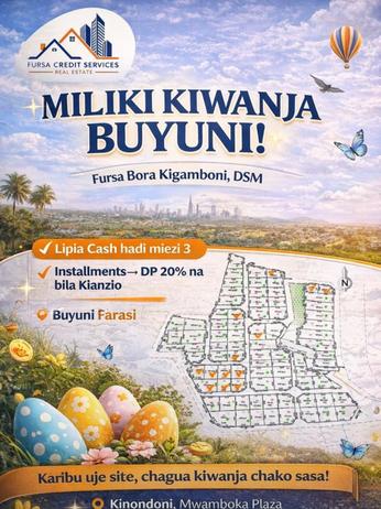 Viwanja vinauzwa Buyuni Mahenge, Dar Es Salaam sqm 400