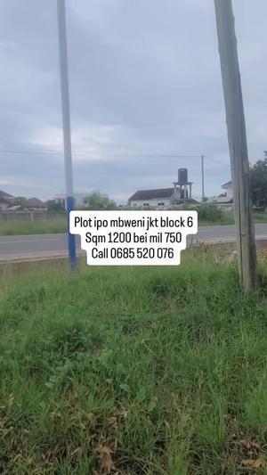 Plot for sale in Mbweni JKT, Dar Es Salaam