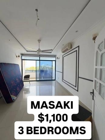 Nyumba ya vyumba vitatu inapangishwa Masaki, Dar Es Salaam