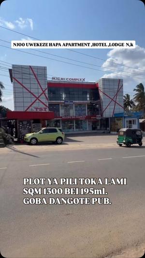 Kiwanja kinauzwa Goba Dangote, Dar Es Salaam sqm 1300 Kiwanja kinauzwa Goba Dangote, Dar Es Salaam sqm 1300