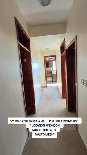 Nyumba ya vyumba viwili inapangishwa Kinondoni, Dar Es Salaam