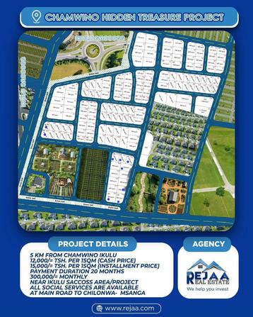 Plots for sale in Chamwino, Dodoma sqm 400