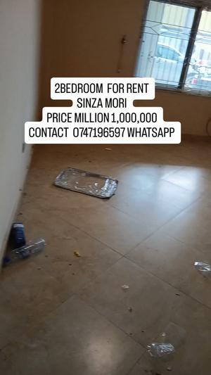 Nyumba ya vyumba viwili inapangishwa Sinza Mori, Dar Es Salaam