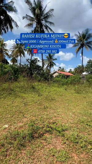 Kiwanja kinauzwa Kigamboni Kisota, Dar Es Salaam sqm 1000 Kiwanja kinauzwa Kigamboni Kisota, Dar Es Salaam sqm 1000