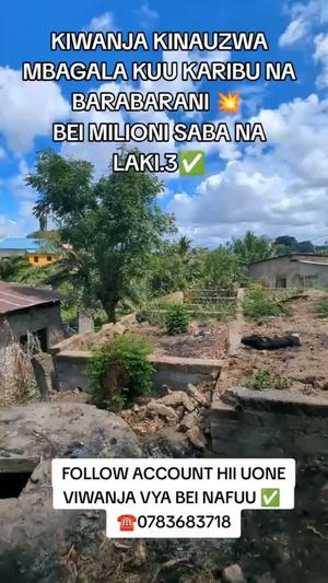 Kiwanja kinauzwa Mbagala Kuu, Dar Es Salaam Kiwanja kinauzwa Mbagala Kuu, Dar Es Salaam