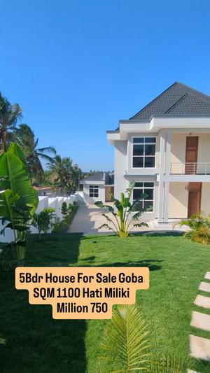 Nyumba ya vyumba vinne inauzwa Goba Center, Dar Es Salaam (1100 sqm) Nyumba ya vyumba vinne inauzwa Goba Center, Dar Es Salaam (1100 sqm)