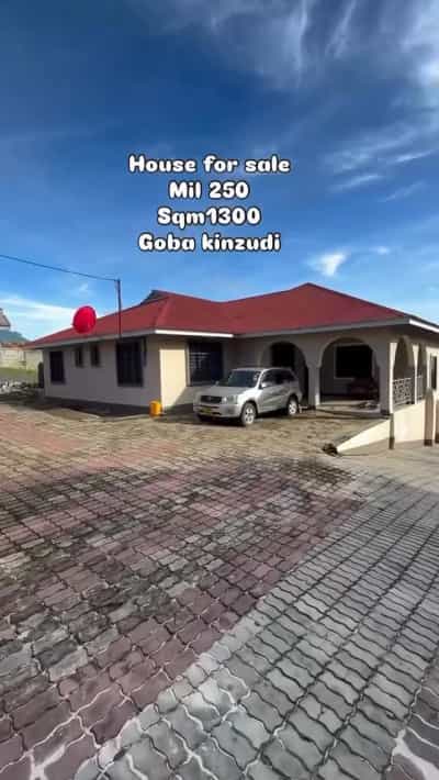 Nyumba ya vyumba vitano inauzwa Goba Kinzudi, Dar Es Salaam (1300 sqm)