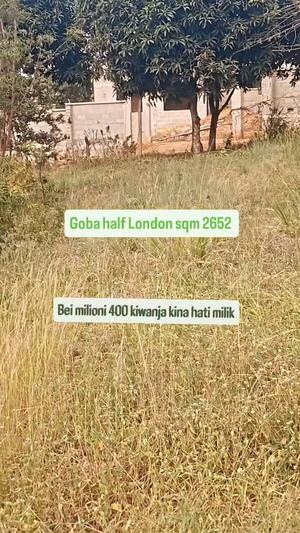 Plot for sale in Goba Half London, Dar Es Salaam sqm 2652