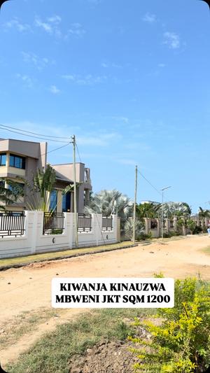Kiwanja kinauzwa Mbweni Jkt, Dar Es Salaam sqm 1200 Kiwanja kinauzwa Mbweni Jkt, Dar Es Salaam sqm 1200