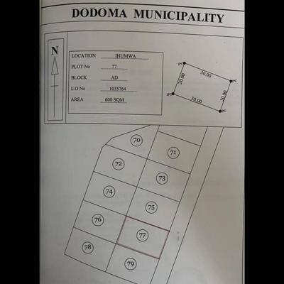 Residential Plot for Sale in Ihumwa Block, Dodoma (600 sqm) Residential Plot for Sale in Ihumwa Block, Dodoma (600 sqm)