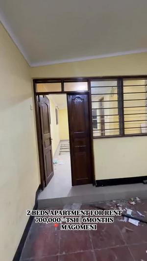 Apartment ya vyumba viwili inapangishwa Magomeni, Dar Es Salaam