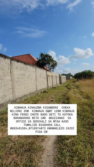 Residential Plot for Sale in Kigamboni, Dar Es Salaam (1200 sqm)