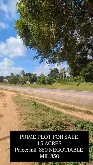 Kiwanja (Commercial Plot) kinauzwa Kerege, Pwani (1.5 acre) Kiwanja (Commercial Plot) kinauzwa Kerege, Pwani (1.5 acre)