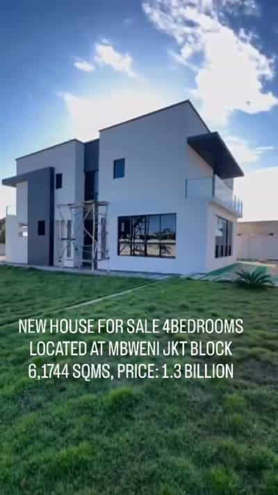 Nyumba ya vyumba vinne inauzwa Mbweni Jkt Block 6, Dar Es Salaam (1744 sqm)