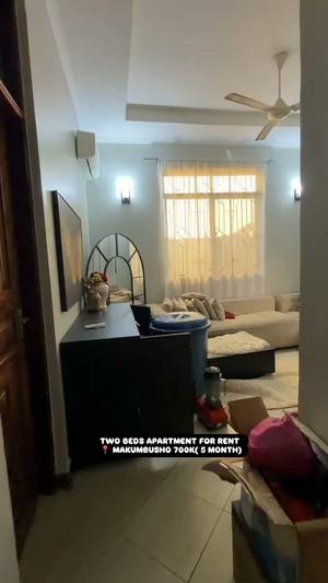 Apartment ya vyumba viwili inapangishwa Makumbusho, Dar Es Salaam