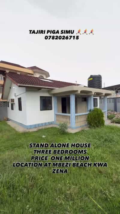 Apartment ya vyumba vitatu inapangishwa Mbezi Beach Kwa Zena, Dar Es Salaam