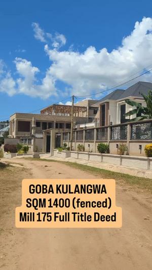 Kiwanja kinauzwa Goba Kulangwa, Dar Es Salaam sqm 1400