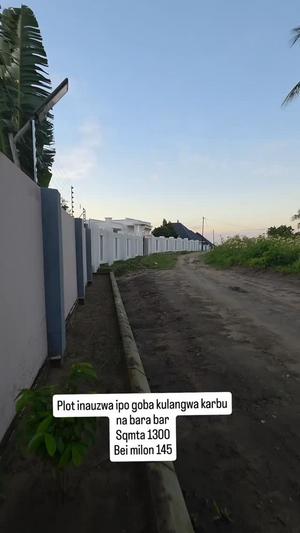 Kiwanja kinauzwa Goba Kulangwa, Dar Es Salaam sqm 1300