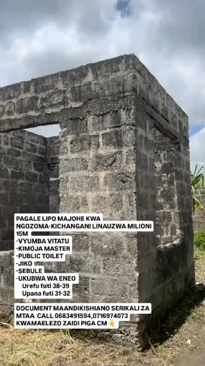 Nyumba ya vyumba vitatu inauzwa Majohe, Dar Es Salaam